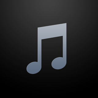 A black square with two eighth notes beamed together.